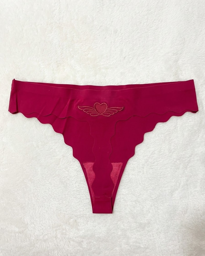 BOMBACHA CORAZON, color BORDO